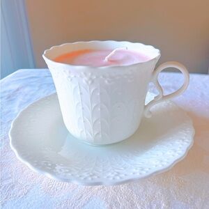 Vintage Narumi Bone China Teacup Candle Made in Japan Reusable Cup